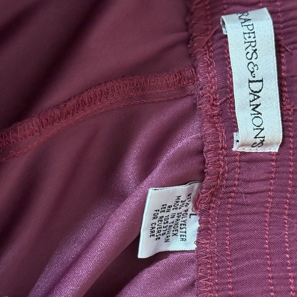 Vintage Women's Drapers & Damons Purple High Waist Loose Fit Trousers Size L‎ - Picture 6 of 8